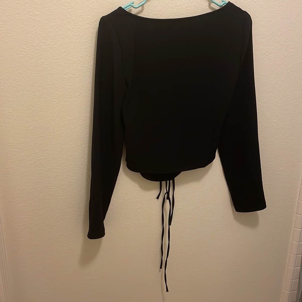 ZARA RUCHED CUT OUT TOP - Picture 9 of 9